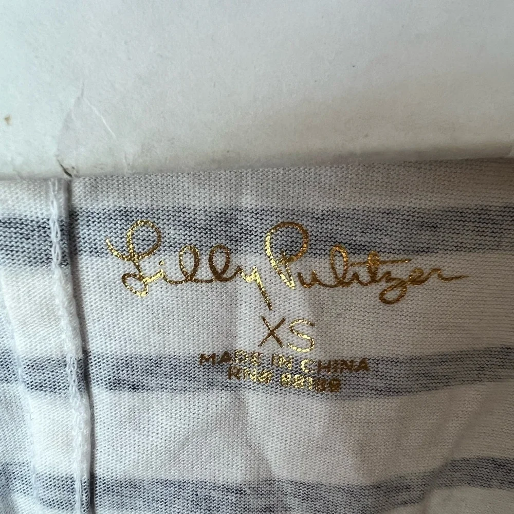 Lilly Pulitzer Rexa T-Shirt Dress True Navy Striped Dress Size XS Nautical